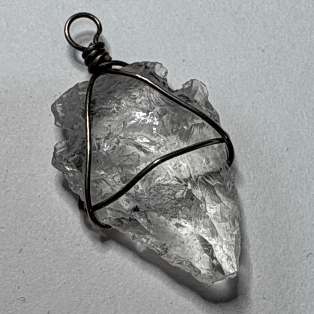Clear Quartz Arrowhead Pendant